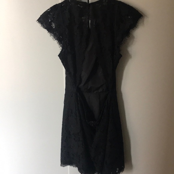 Signature8 black open back lace mini dress - Picture 2 of 4